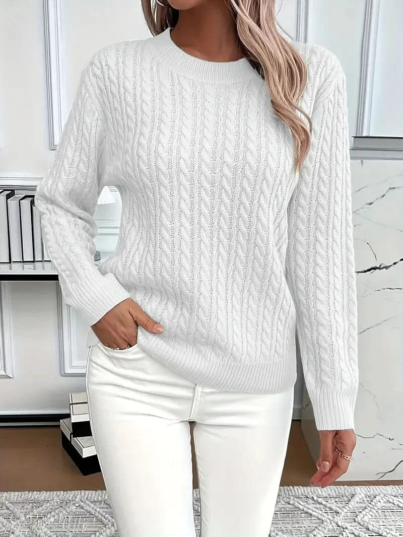 PULL EN MAILLE TORSADÉE MARIELLE