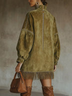 ROBE COL ROULÉ LUCIA