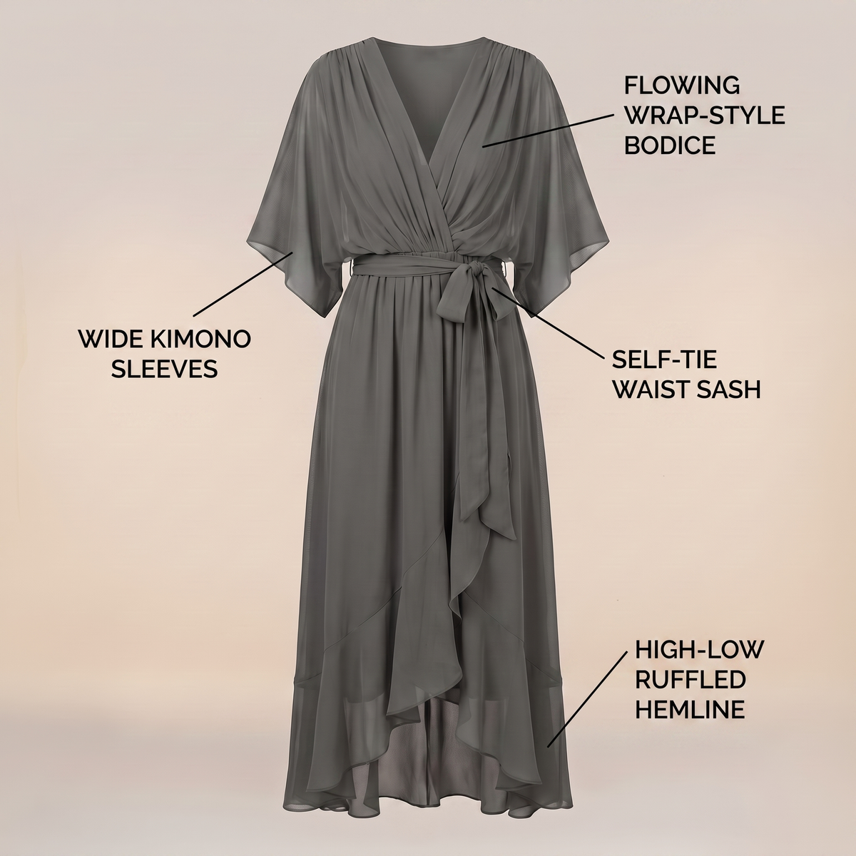 ROBE MIDI ANWEN COL EN V