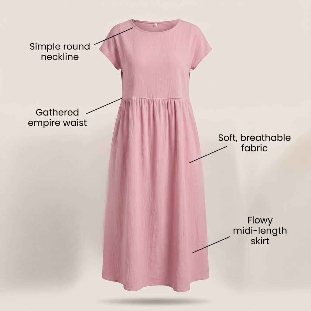 AVA LUXE FLUID MIDI DRESS