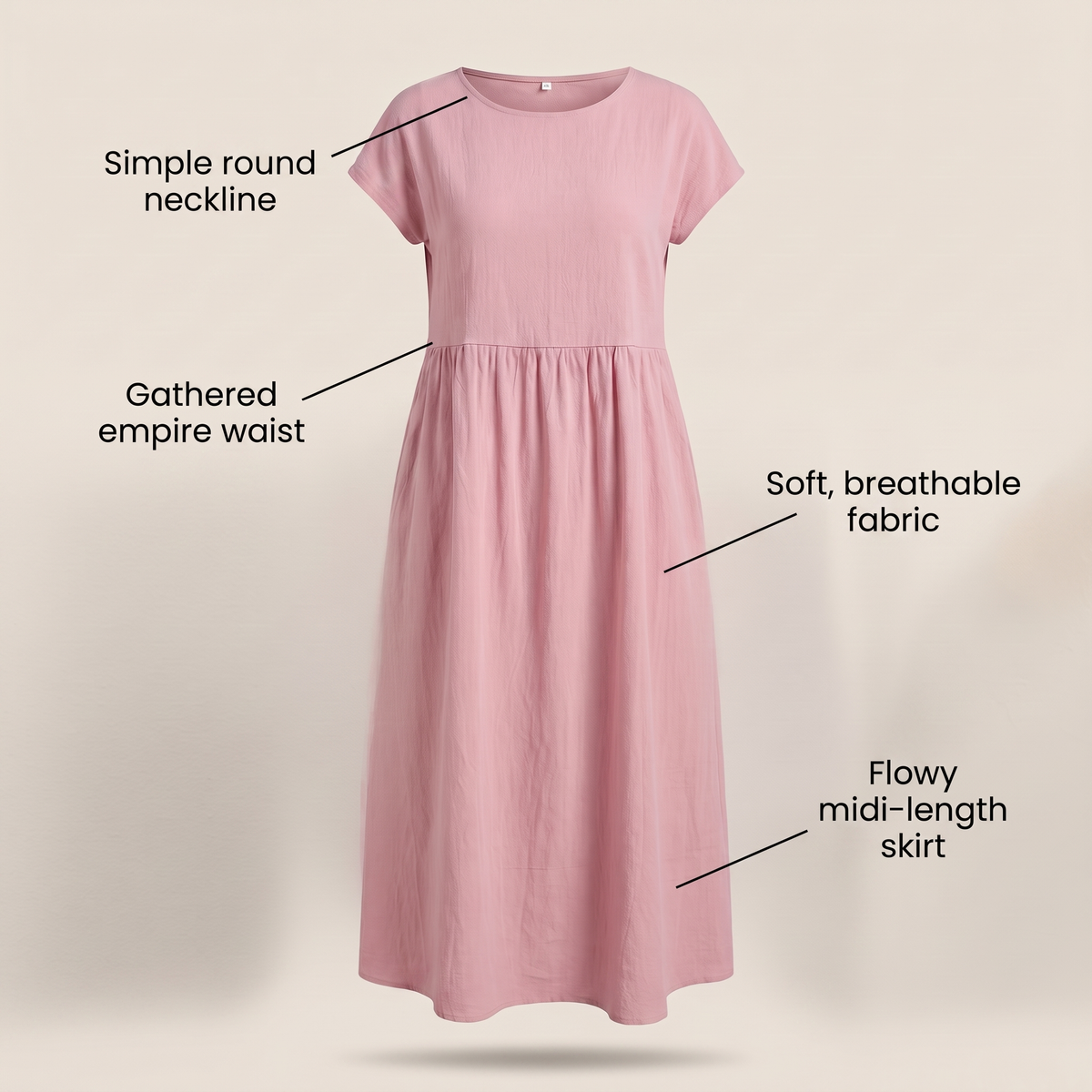 Robe midi fluide AVA LUXE