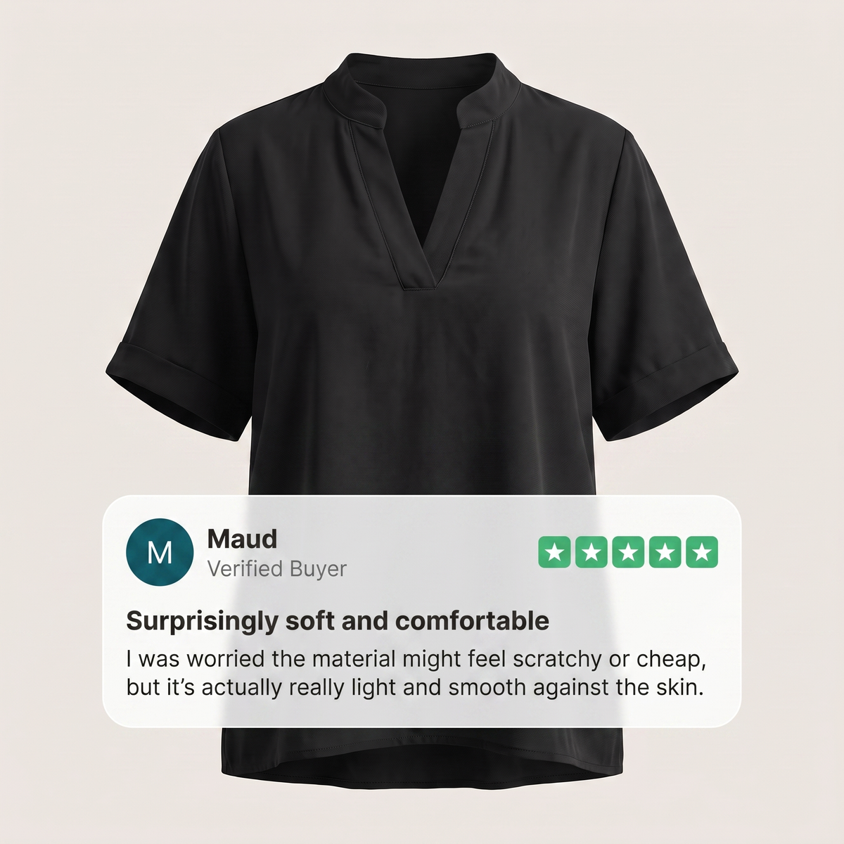 BLOUSE COL V BEATRICE