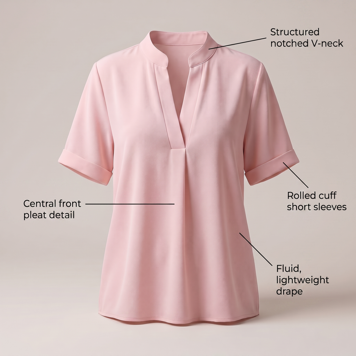BLOUSE COL V BEATRICE
