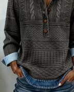 PULL NIVELL MI-BOUTONNÉ MODERNE
