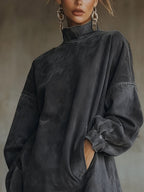 ROBE COL ROULÉ LUCIA