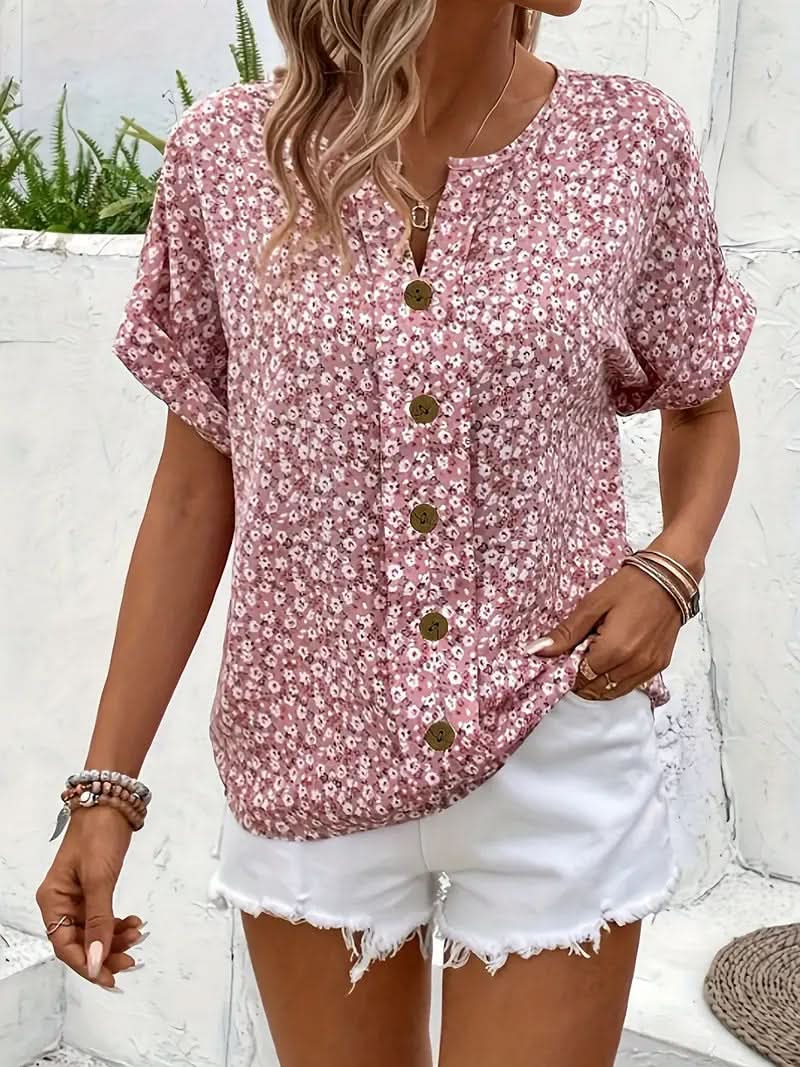 HAUT DE PRINTEMPS LILLIE BUTTONS