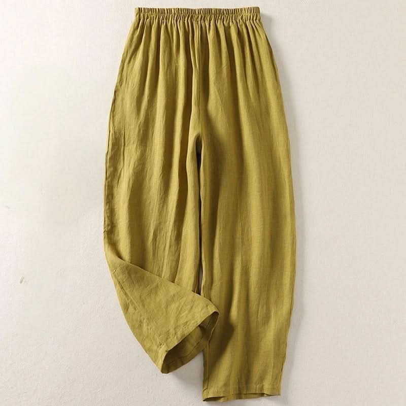 PANTALON EN COTON ET LIN SOPHIA FLOW