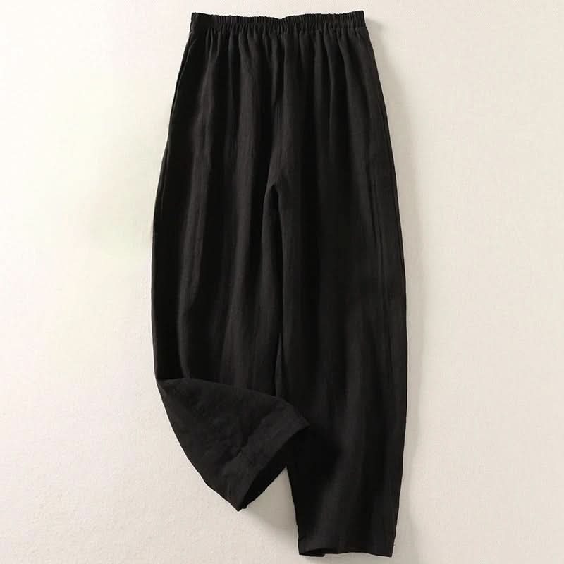 PANTALON EN COTON ET LIN SOPHIA FLOW
