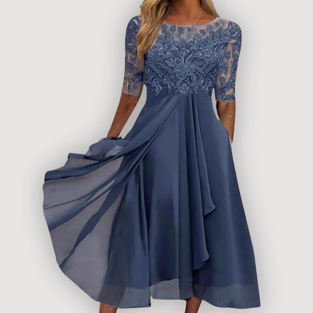ROBE EN MOUSSELINE FLUIDE ELARA