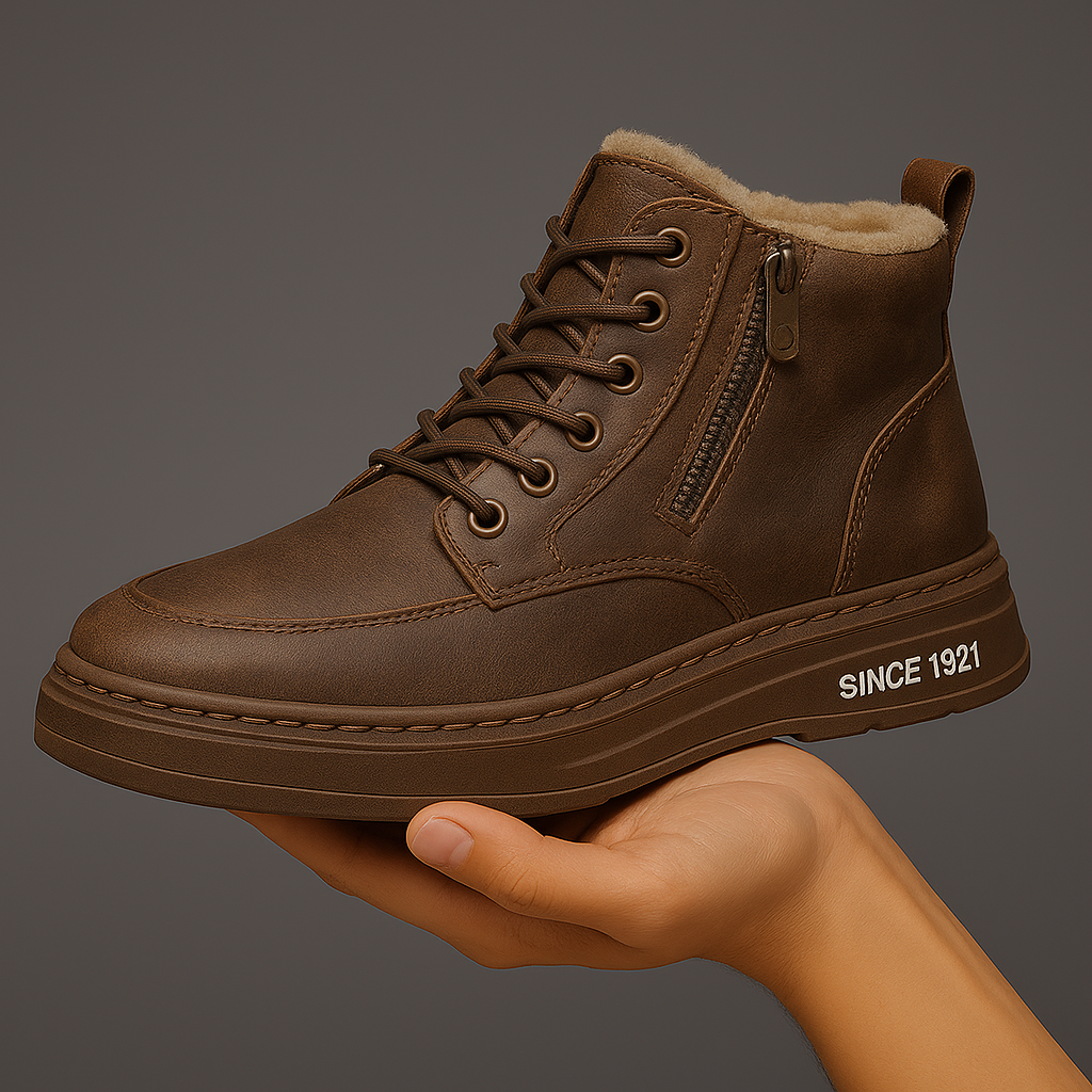BASKETS EN CUIR SOREN