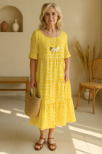 ROBE MIDI ÉLÉGANTE LIVIA