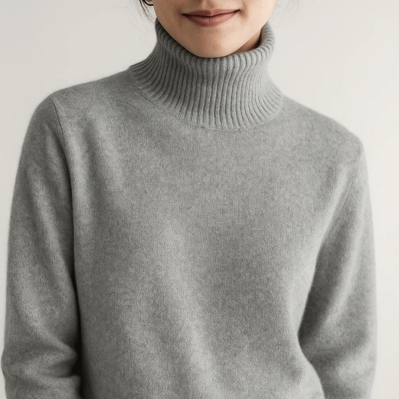 PULL EN CACHEMIRE COL ROULÉ AURORA