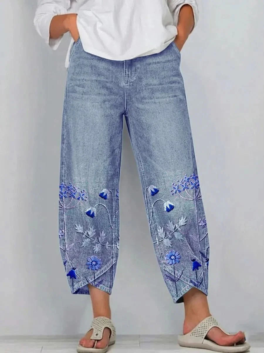 PANTALON EN LIN ARTISANAL NORABELLE