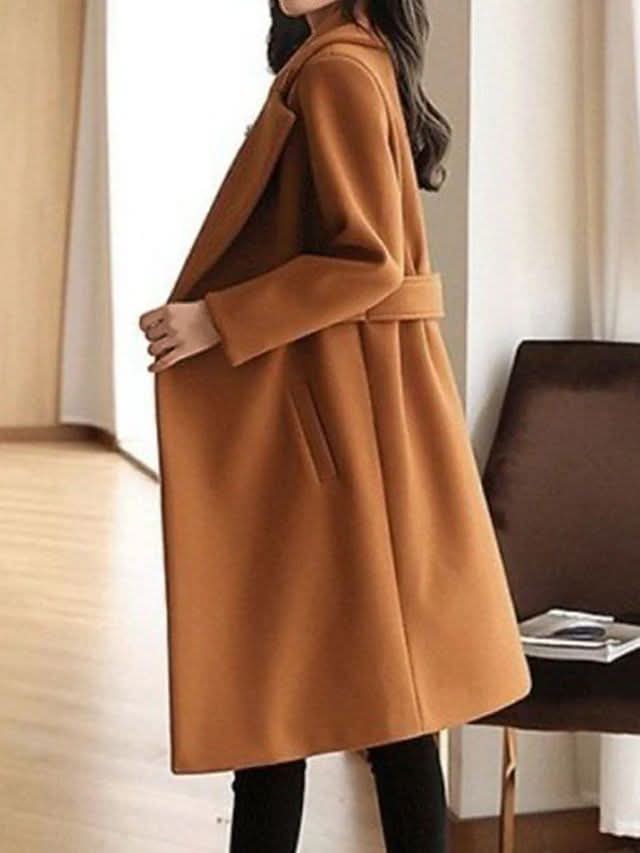 MANTEAU CLASSIQUE EN LAINE SIENNA