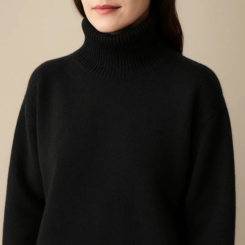 PULL EN CACHEMIRE COL ROULÉ AURORA
