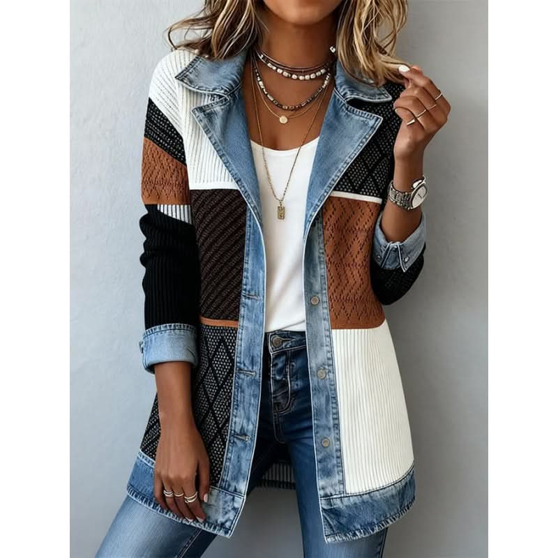 VESTE EN JEAN DÉCONTRACTÉE