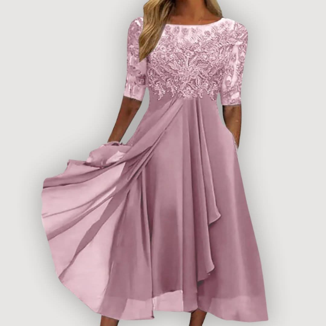ROBE EN MOUSSELINE FLUIDE ELARA