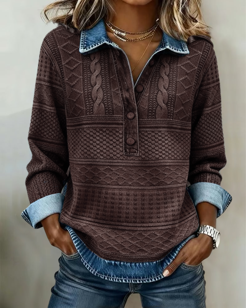PULL NIVELL MI-BOUTONNÉ MODERNE