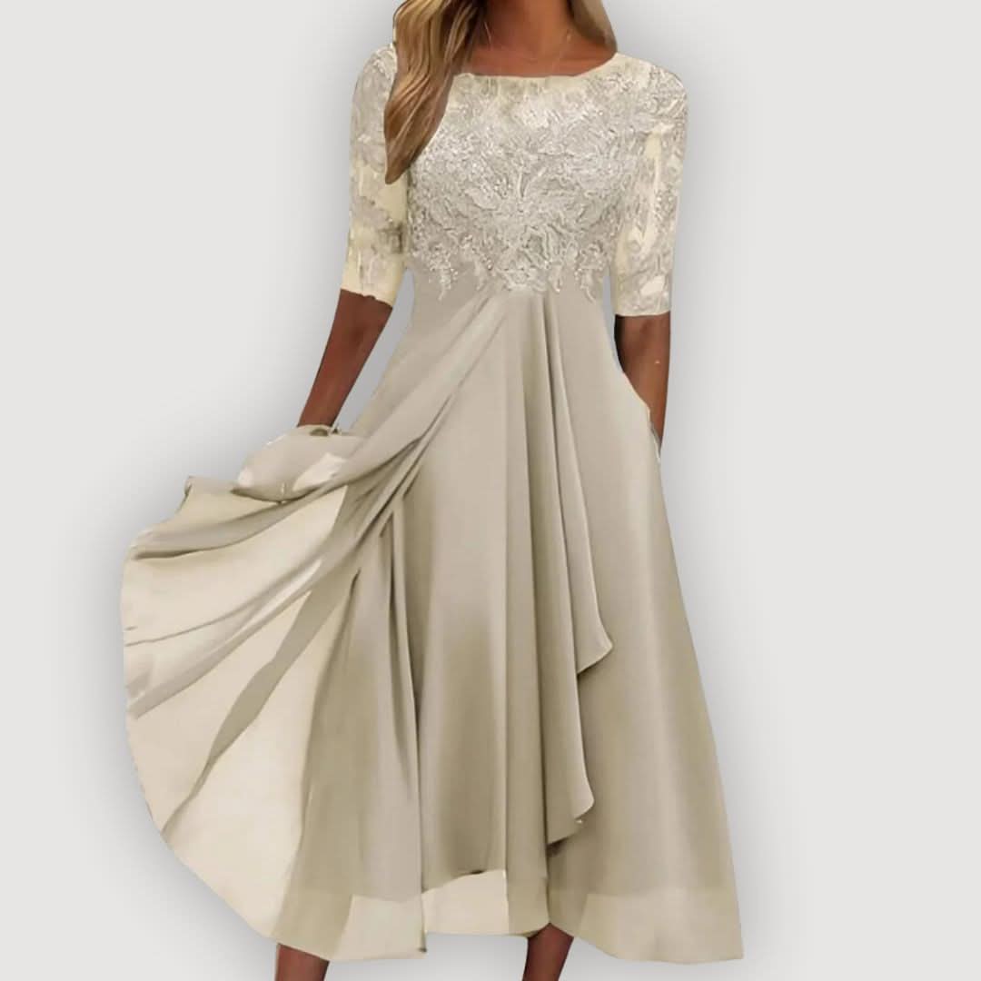 ROBE EN MOUSSELINE FLUIDE ELARA