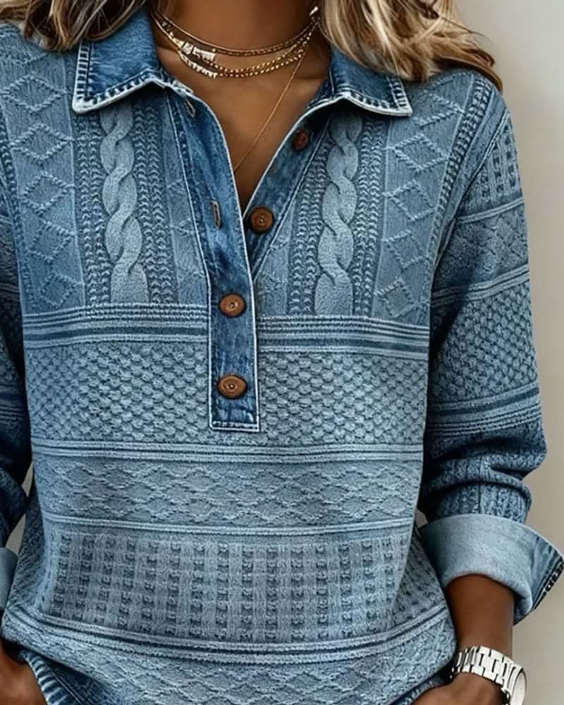 PULL NIVELL MI-BOUTONNÉ MODERNE