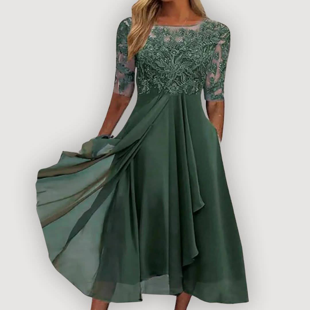 ROBE EN MOUSSELINE FLUIDE ELARA