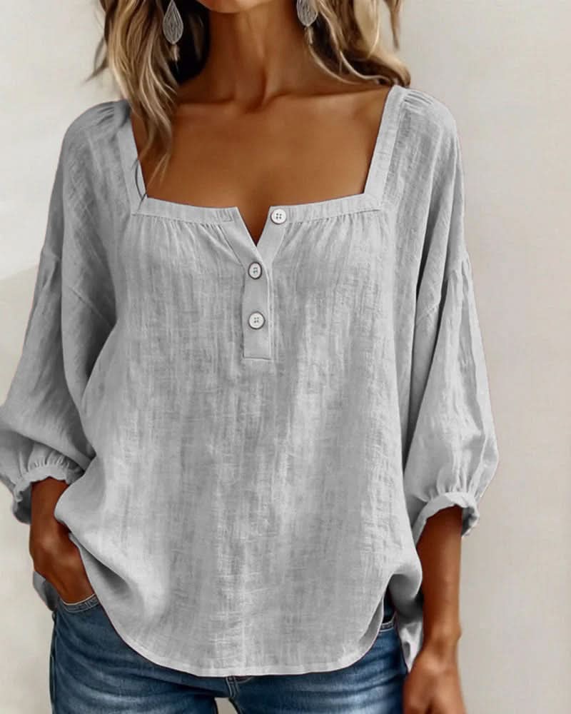 BLOUSE FLORENCE À MANCHES BOUFFANTES