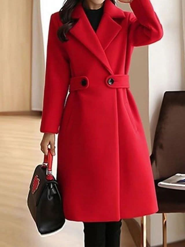 MANTEAU CLASSIQUE EN LAINE SIENNA
