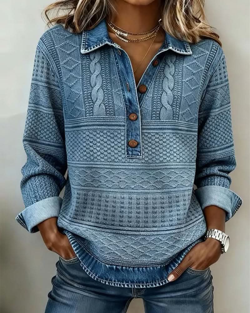PULL NIVELL MI-BOUTONNÉ MODERNE