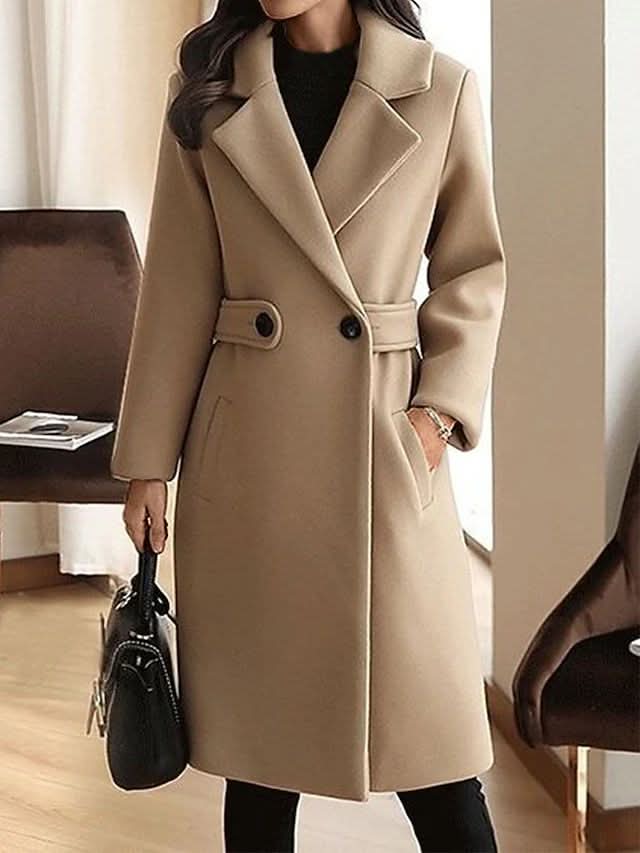 MANTEAU CLASSIQUE EN LAINE SIENNA