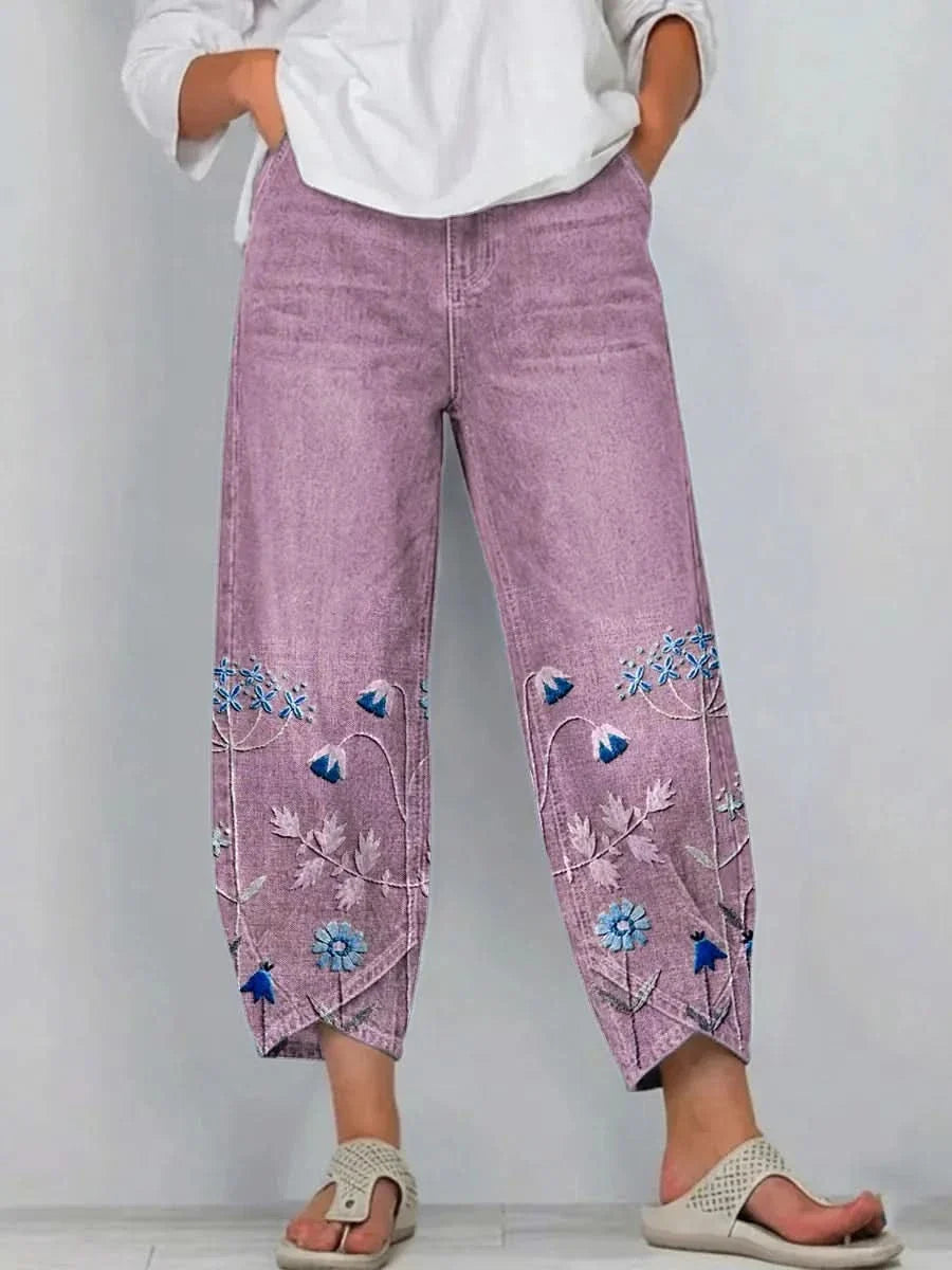 PANTALON EN LIN ARTISANAL NORABELLE