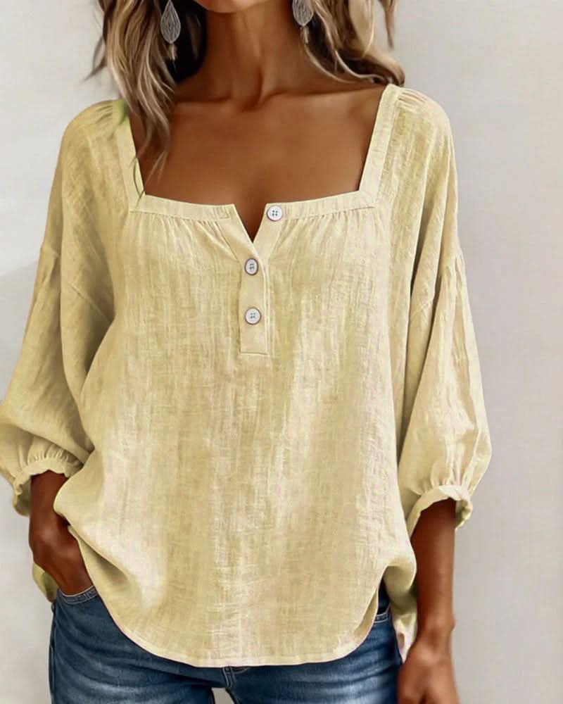 BLOUSE FLORENCE À MANCHES BOUFFANTES