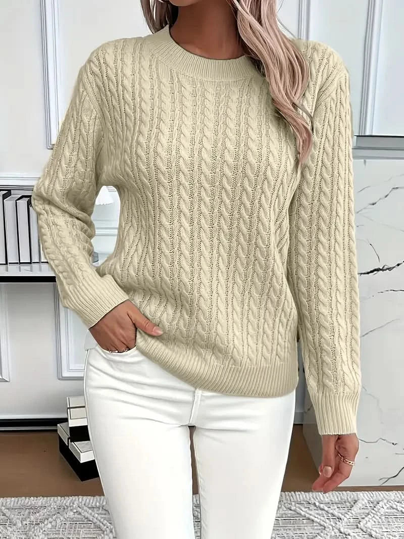 PULL EN MAILLE TORSADÉE MARIELLE