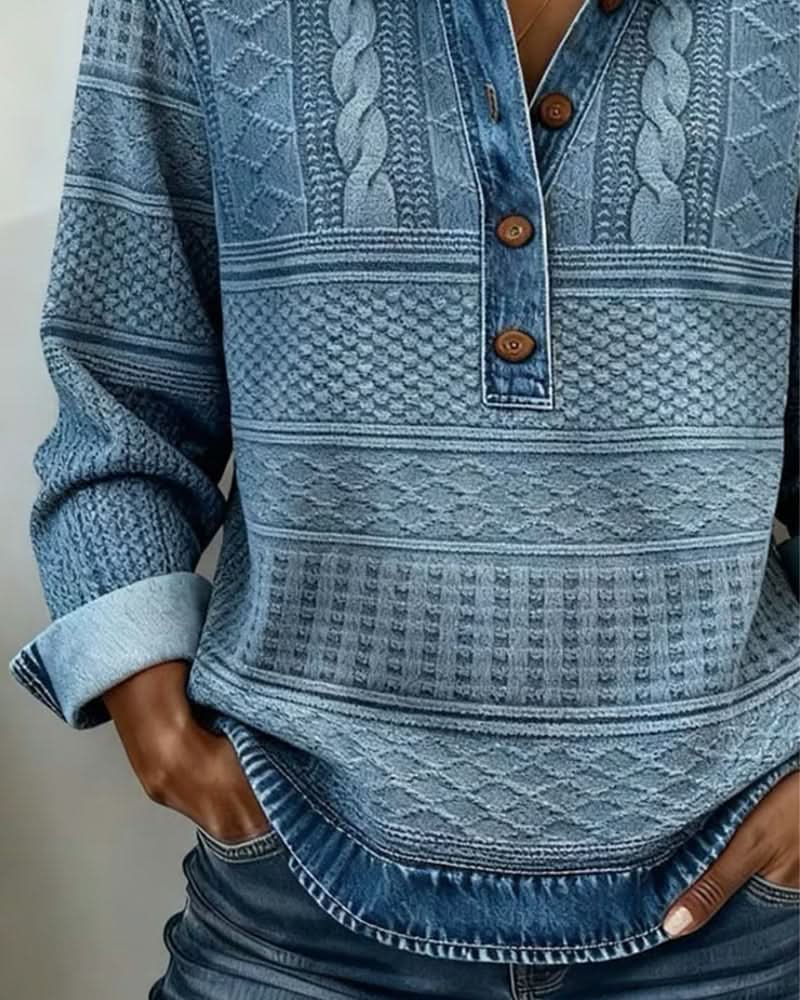 PULL NIVELL MI-BOUTONNÉ MODERNE