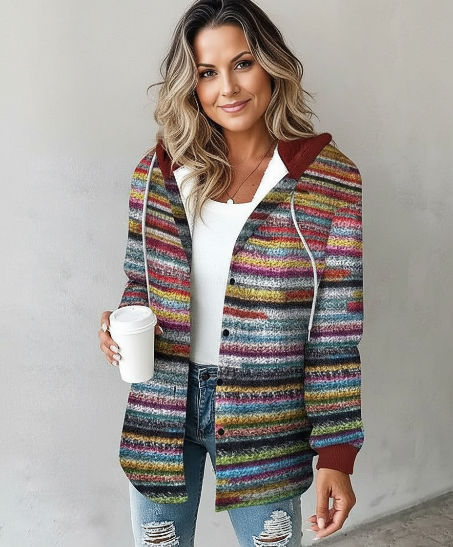MANTEAU À CAPUCHE EN TARTAN HIGHLAND