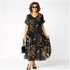 ÉLÉGANTE ROBE À MANCHES COURTES