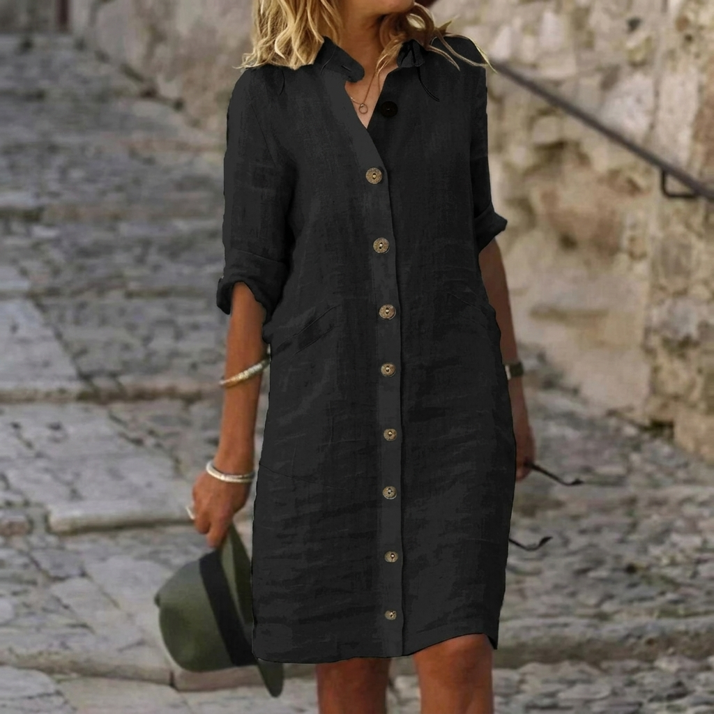 ROBE CHEMISE BOUTONNÉE HOLLINMERE