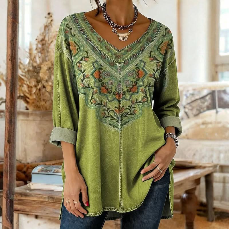BLOUSE EN JEAN CLASSIQUE FLORA