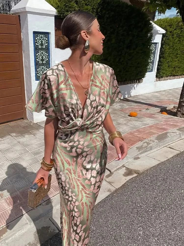 ROBE MIDI FLORENCE EN CUIVRE