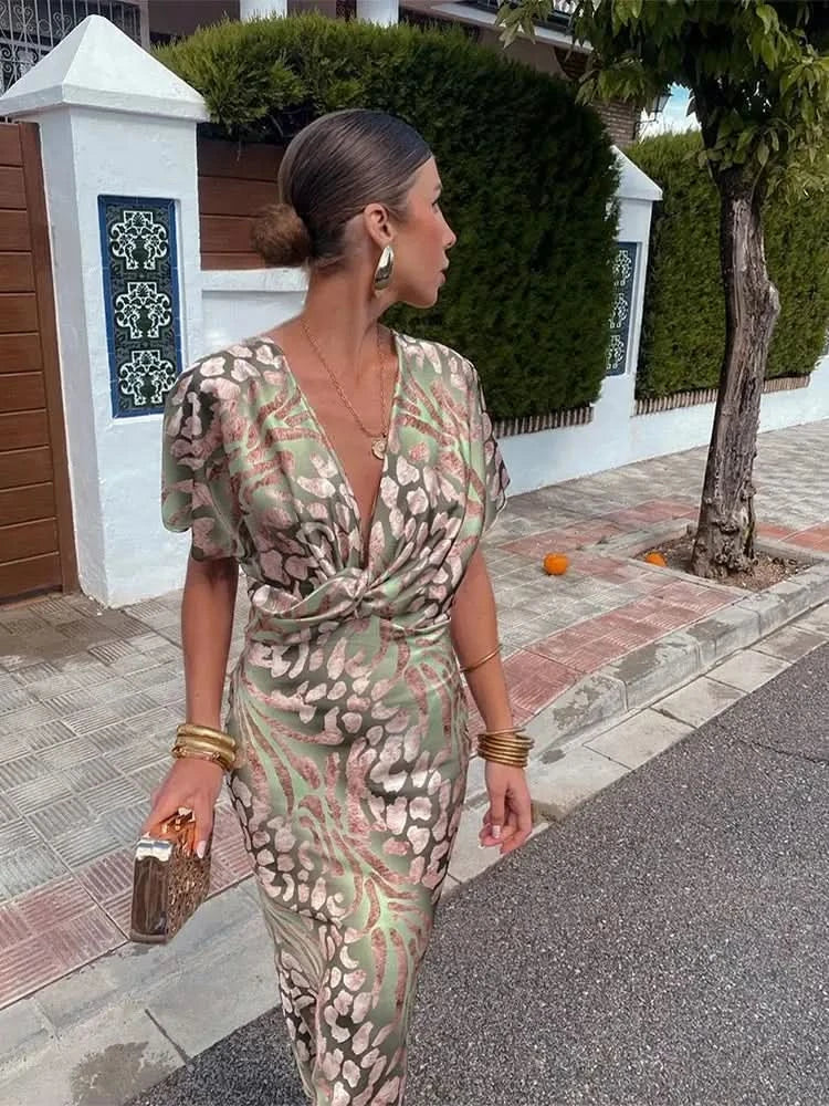 ROBE MIDI FLORENCE EN CUIVRE