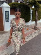 FLORENCE COPPER MIDI DRESS