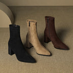 BOTTES EN DAIM SIENNA
