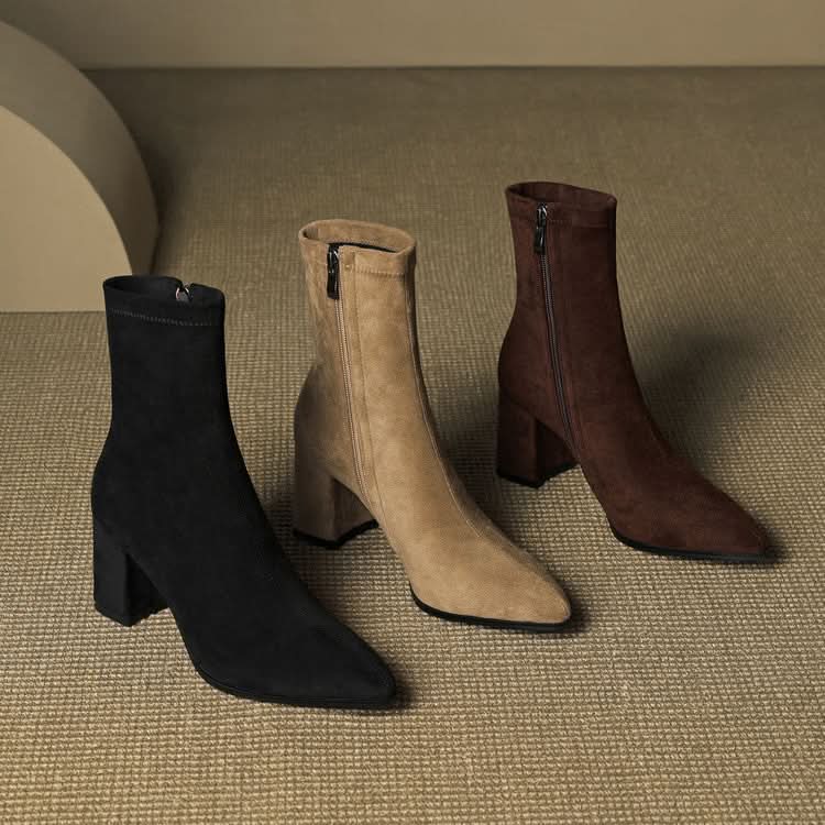 BOTTES EN DAIM SIENNA