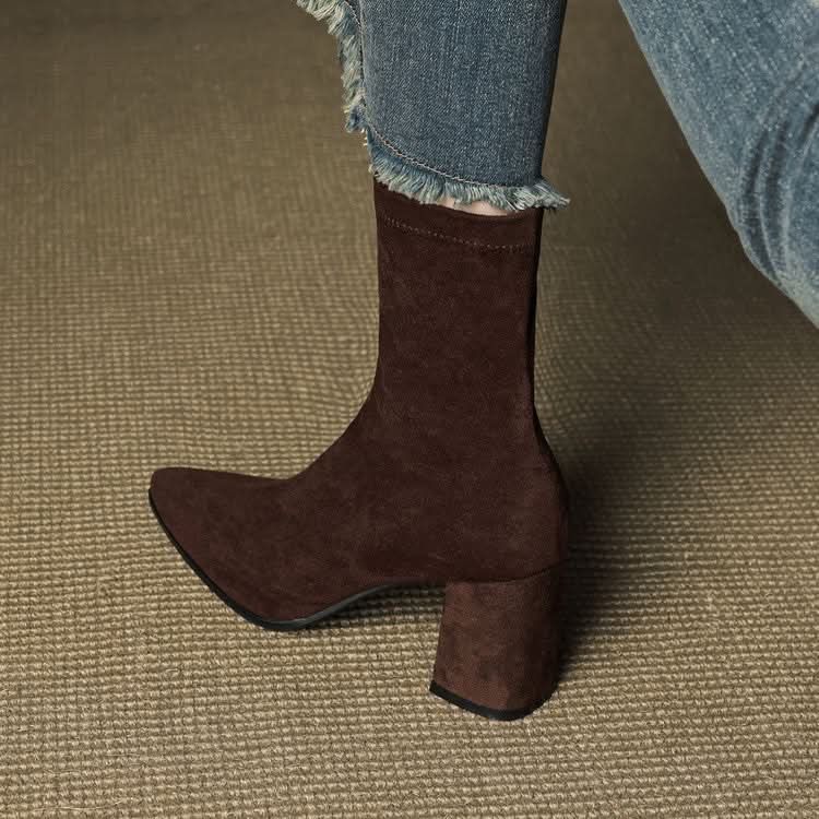 BOTTES EN DAIM SIENNA