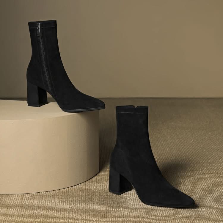 BOTTES EN DAIM SIENNA