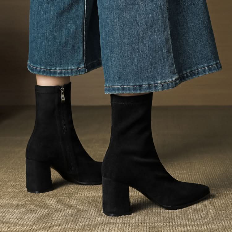 BOTTES EN DAIM SIENNA