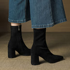BOTTES EN DAIM SIENNA
