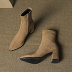 BOTTES EN DAIM SIENNA
