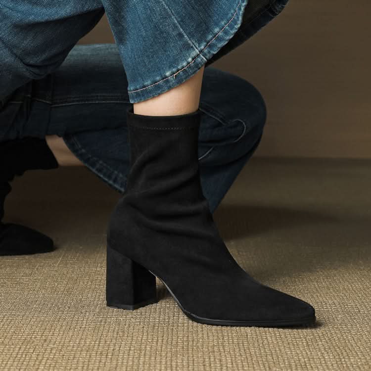 BOTTES EN DAIM SIENNA