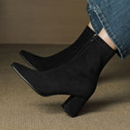 BOTTES EN DAIM SIENNA