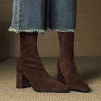 BOTTES EN DAIM SIENNA